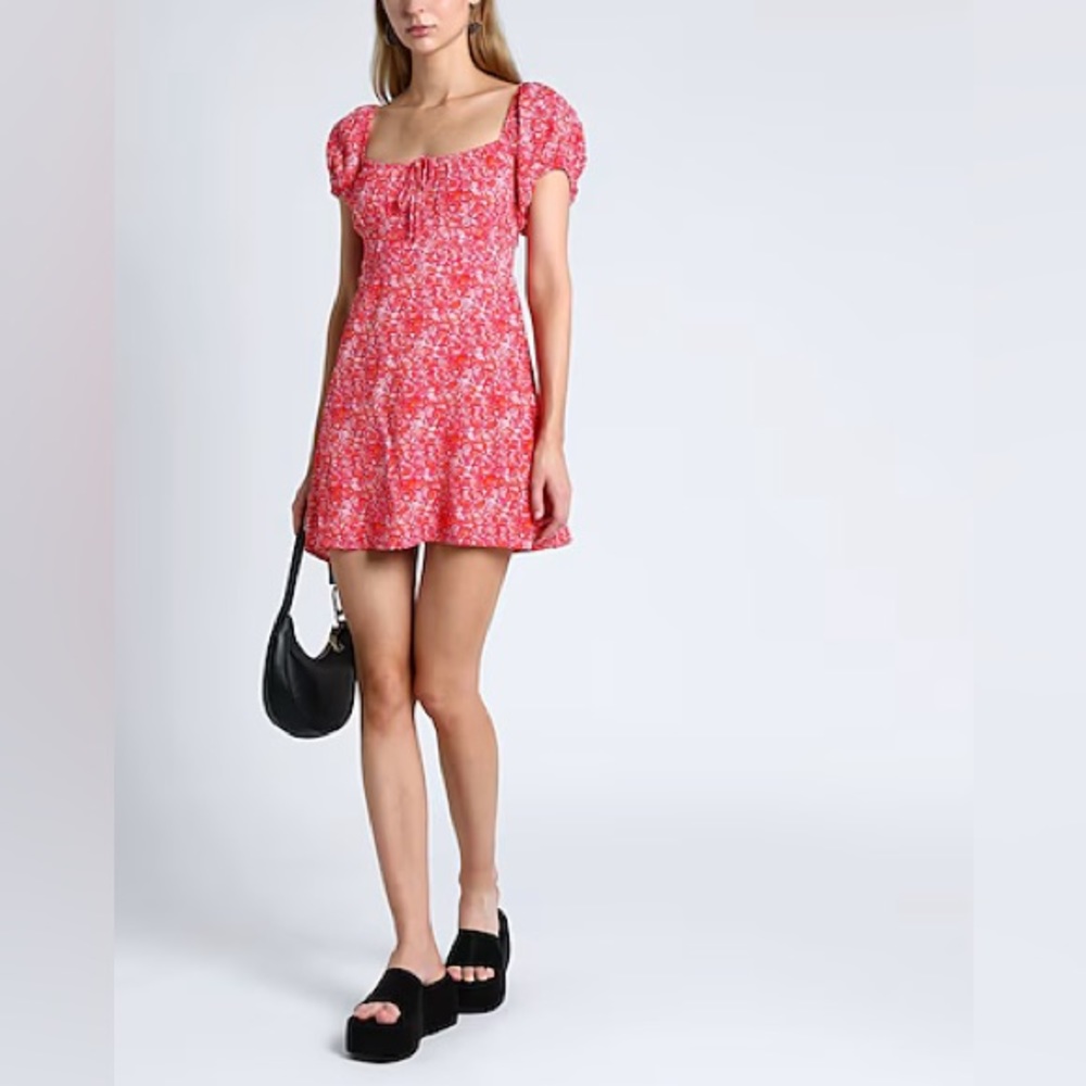 Faithfull The Brand Lovita Floral Mini Dress Size M